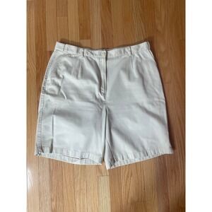 LL Bean Kahki Shorts Original Fit Size 20 100% cotton